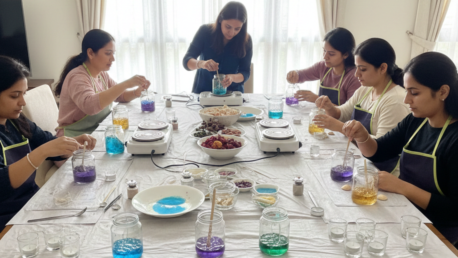 Gel Candle Workshop Setup in Noida Homes