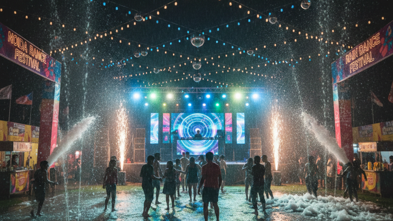 Rain Dance Party Setup in Noida