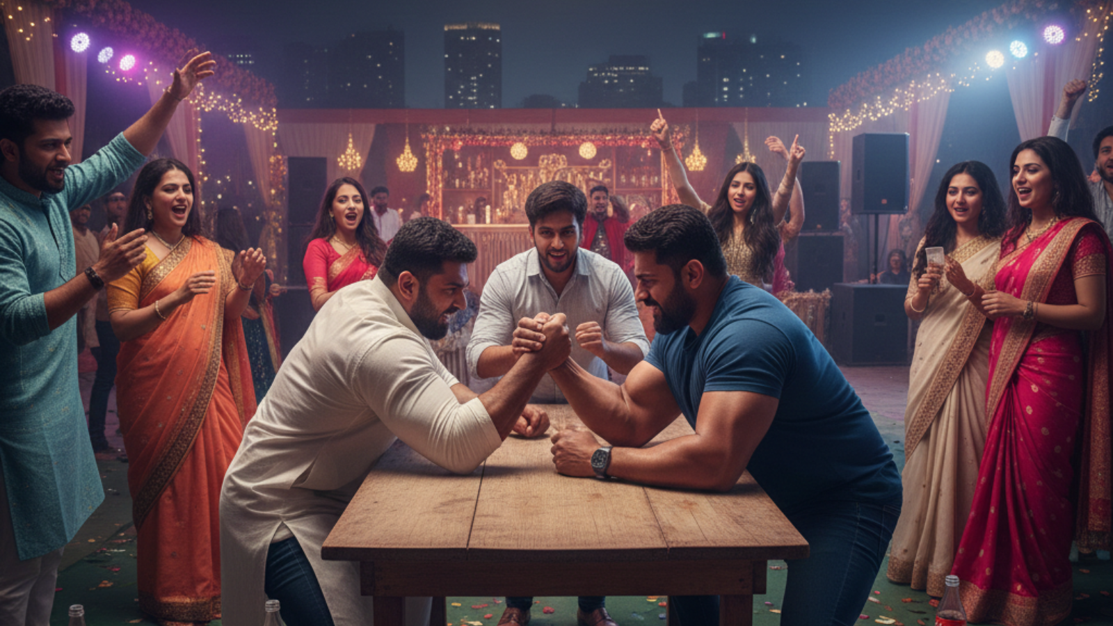 Arm Wrestling Game Setup in Delhi NCR Parties