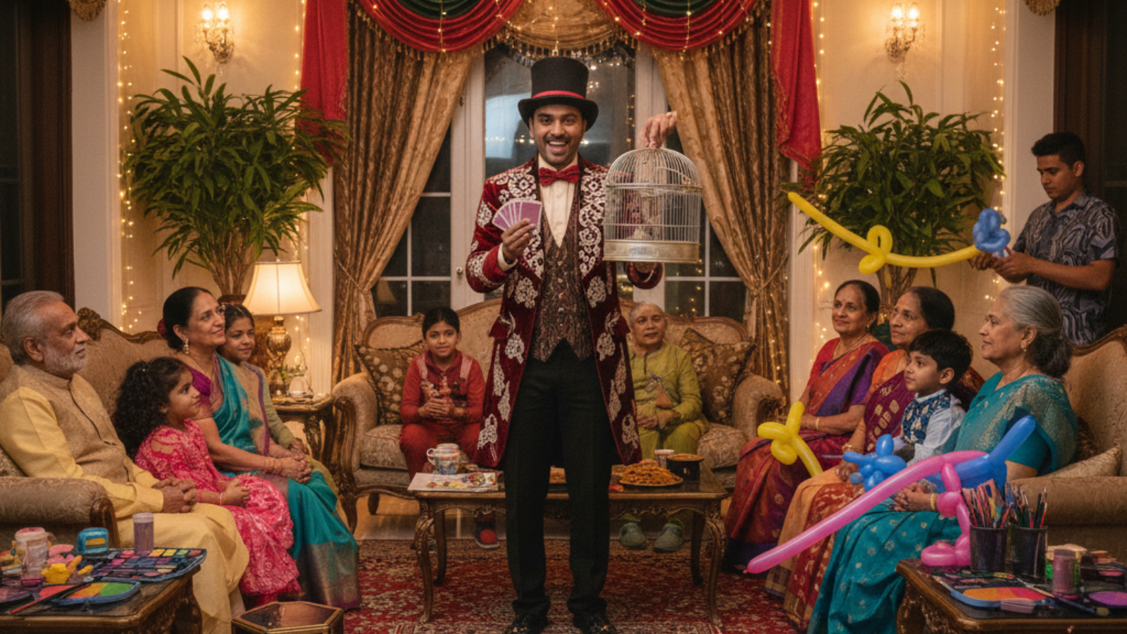 Carnival Artist Performance Setup in Delhi Homes
