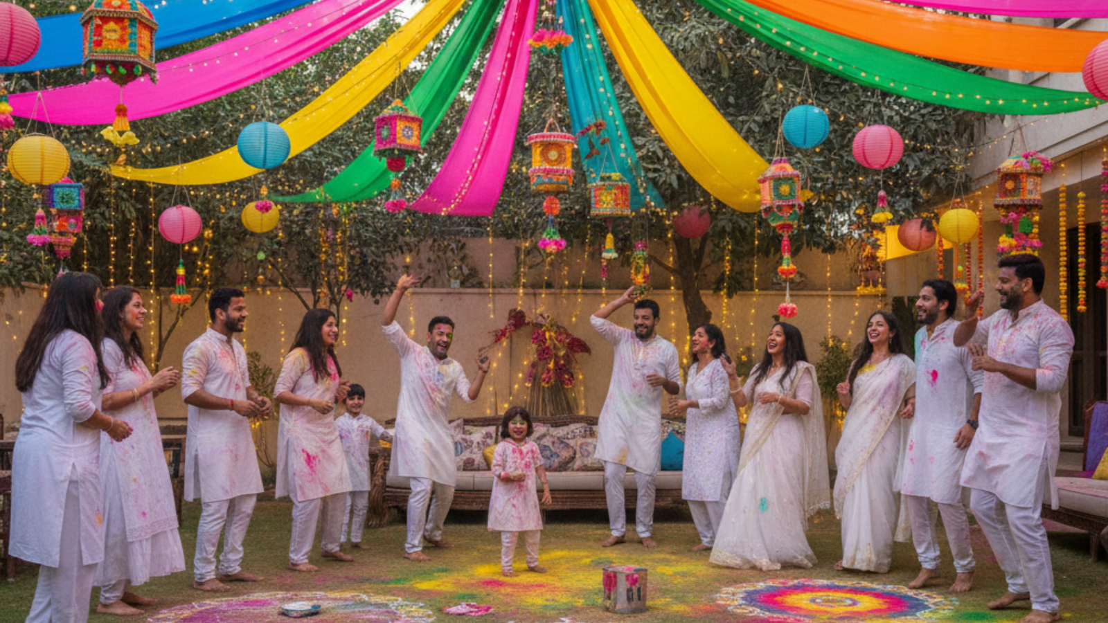 Holi Decoration Setup in Ghaziabad Families