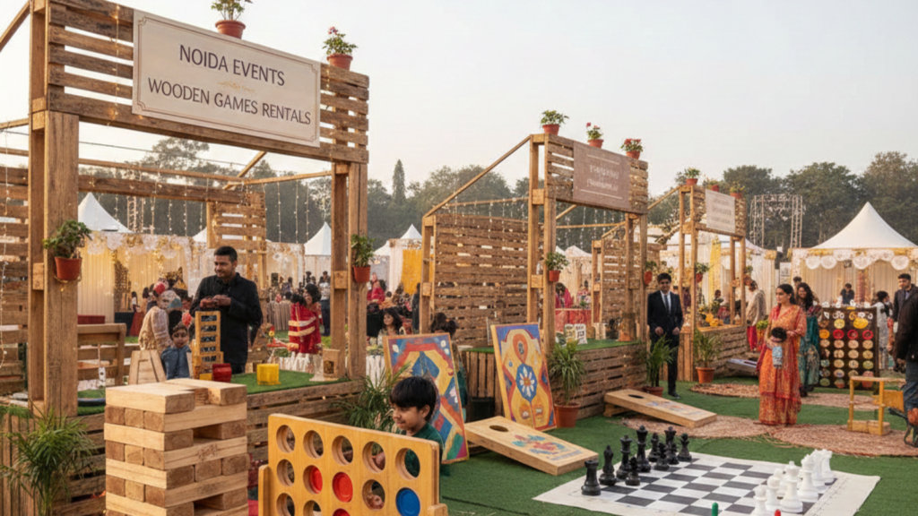 Wooden Games Rentals Setup in Noida Events