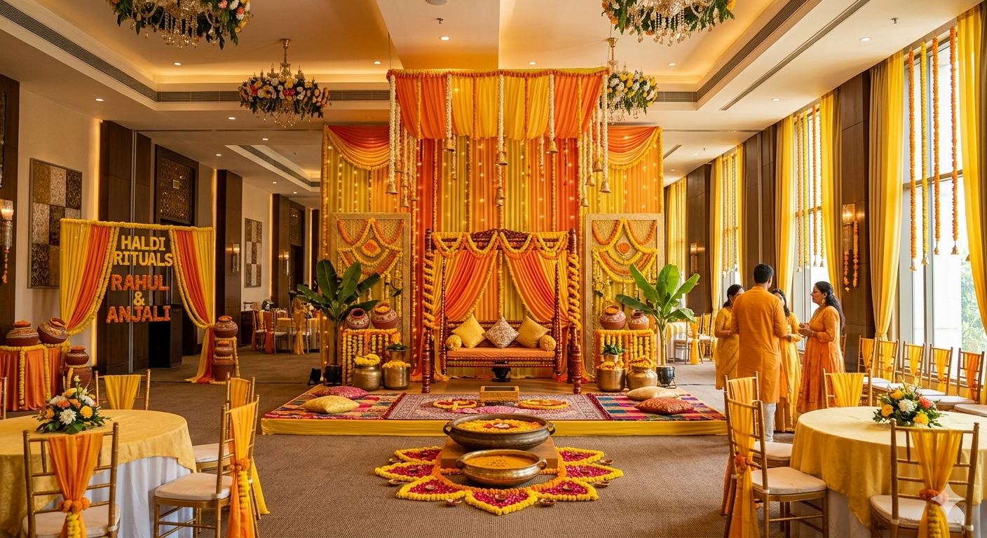 Haldi decoration setup in Ghaziabad
