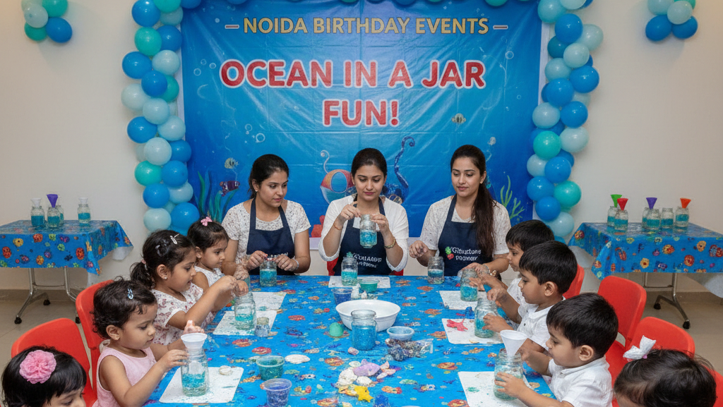Ocean in Jar Fun Setup in Noida Birthday Events