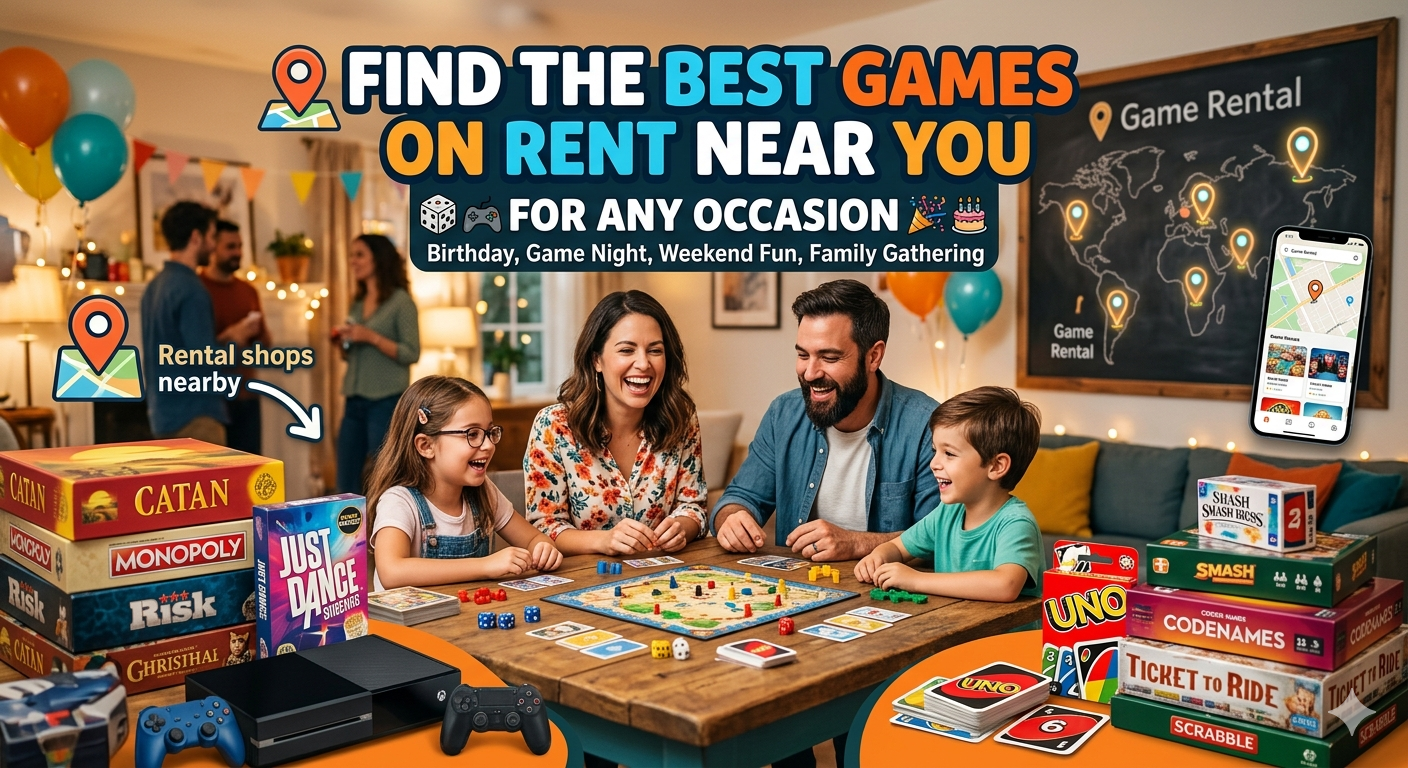 How to Find the Best Games on Rent Near You for Any Occasion