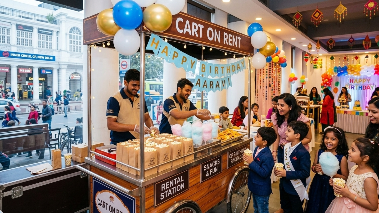 Cart on Rent Guide in CP Birthday Parties