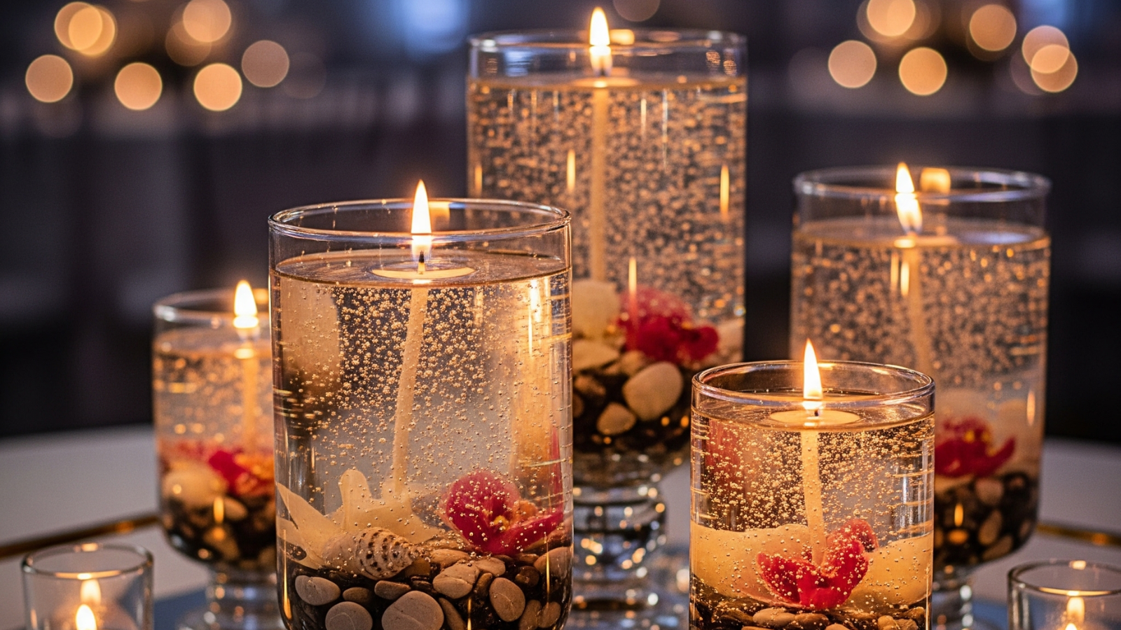 Elegant Event Styling Ideas with Gel Candle Centerpieces