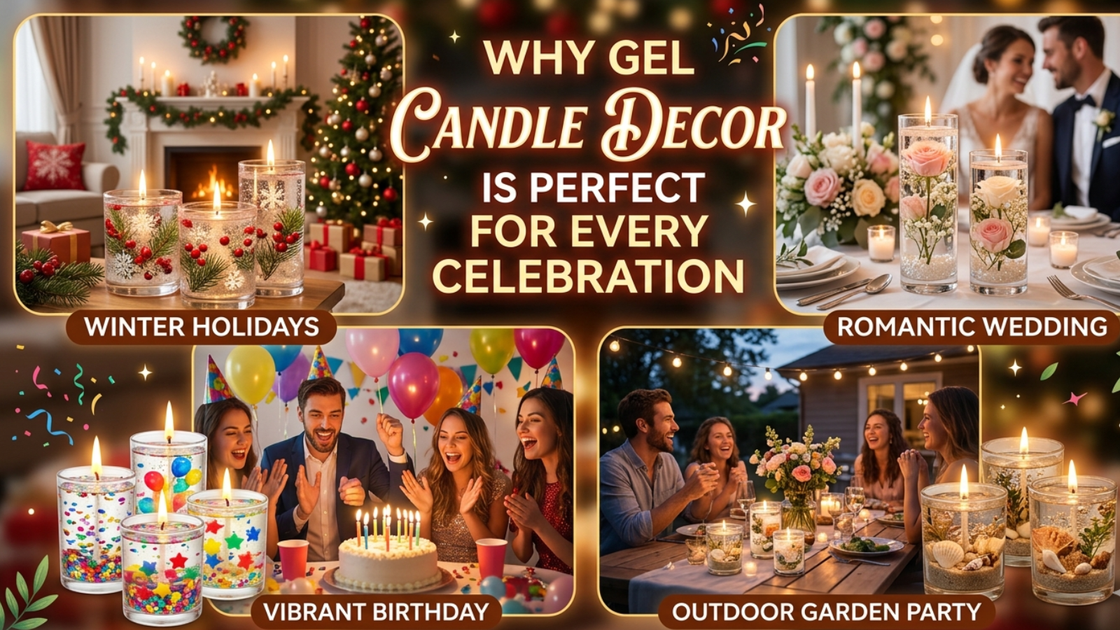 Why Gel Candle Decor Is Perfect for Every Celebration