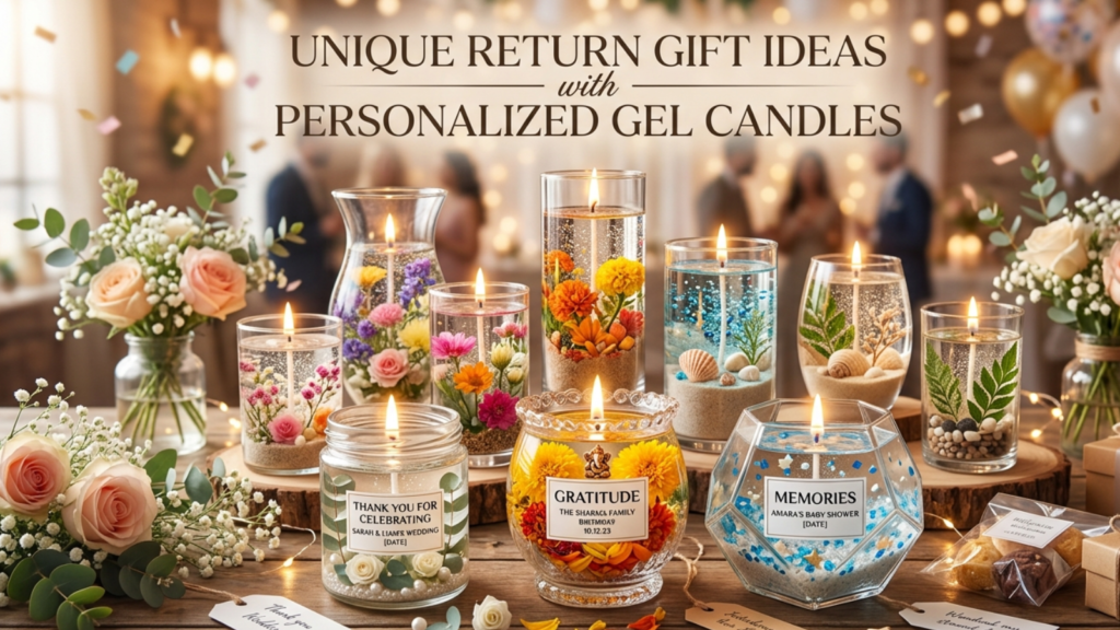 Unique Return Gift Ideas with Personalized Gel Candles