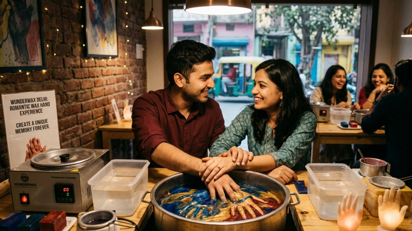 Romantic Couple Wax Hand Experience in Delhi: A Unique Memory to Keep Forever