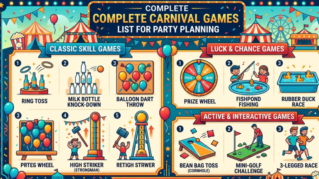 Complete Carnival Games List for Party Planning