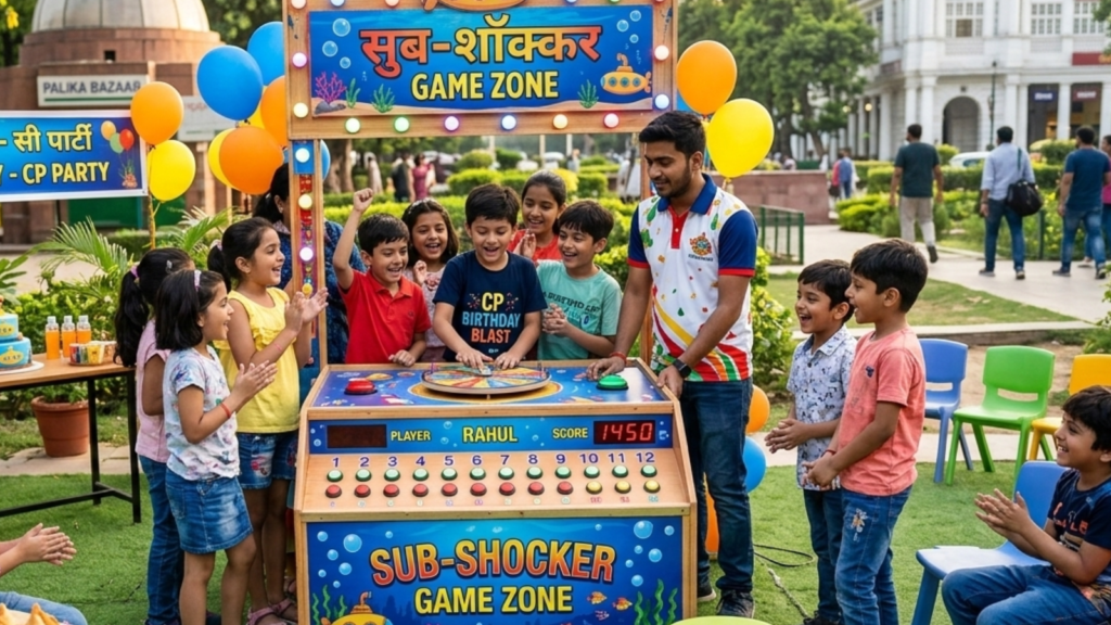 Sub-Shocker Game Setup in CP Kids Parties