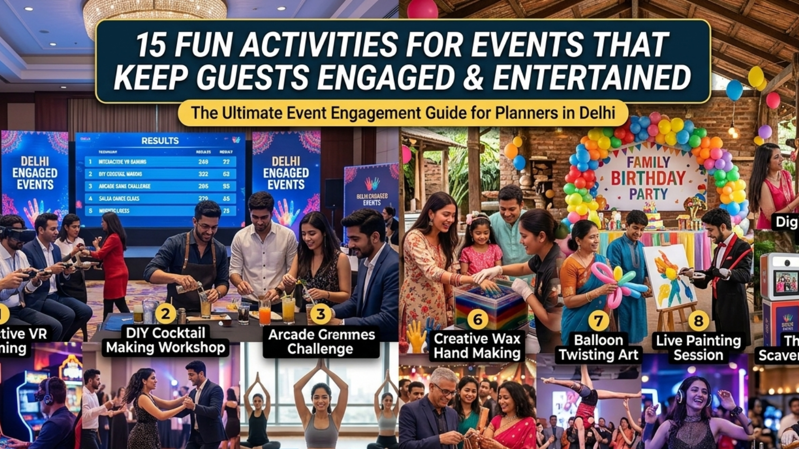 15 Fun Activities for Events That Keep Guests Engaged & Entertained