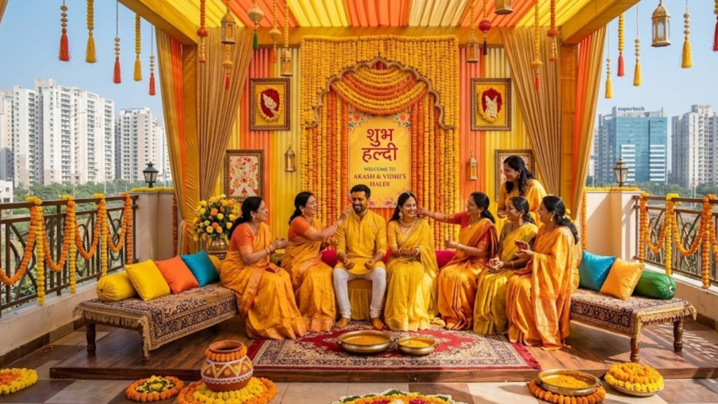 Haldi ceremony decoration in Noida