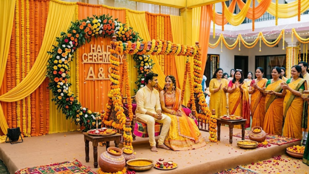 Haldi Stage Decoration in Delhi Wedding Guide