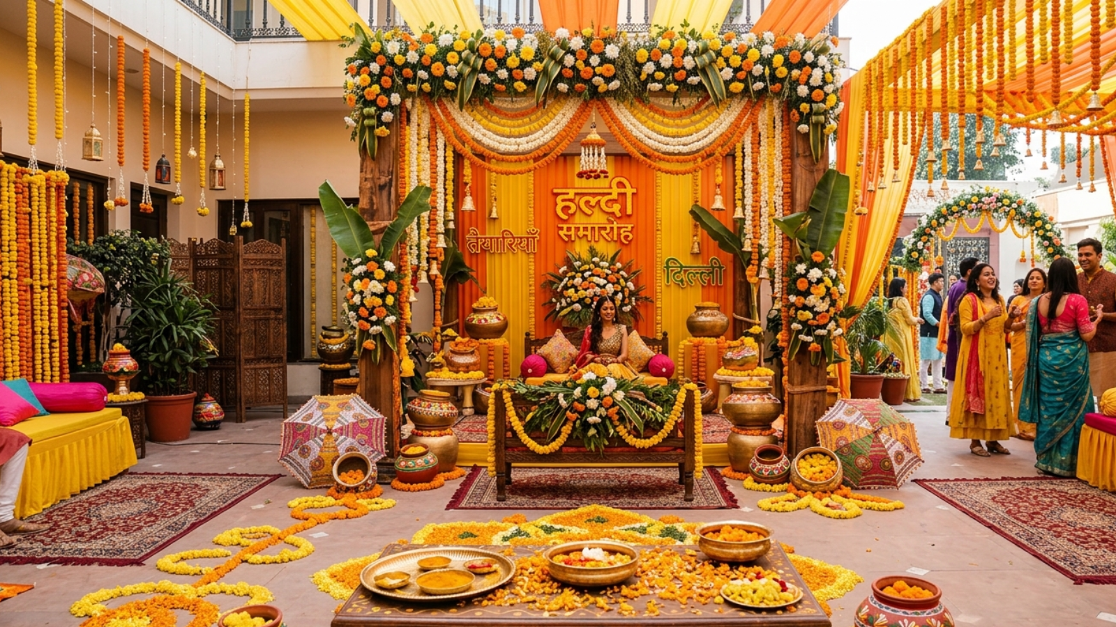 Haldi function decoration ideas in Delhi