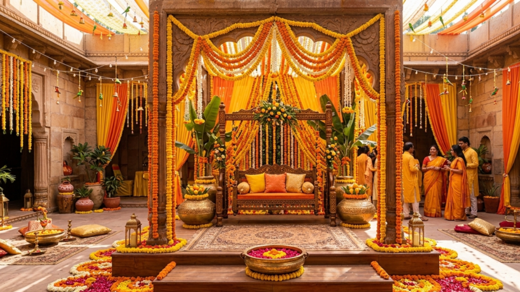 Haldi decoration for wedding in Delhi NCR