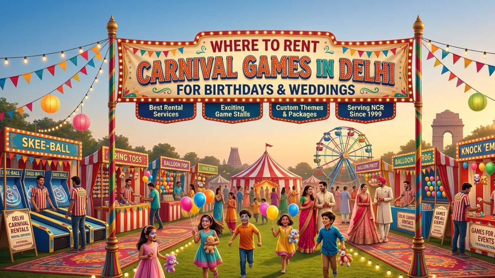 Where to Rent Carnival Games in Delhi for Birthdays & Weddings