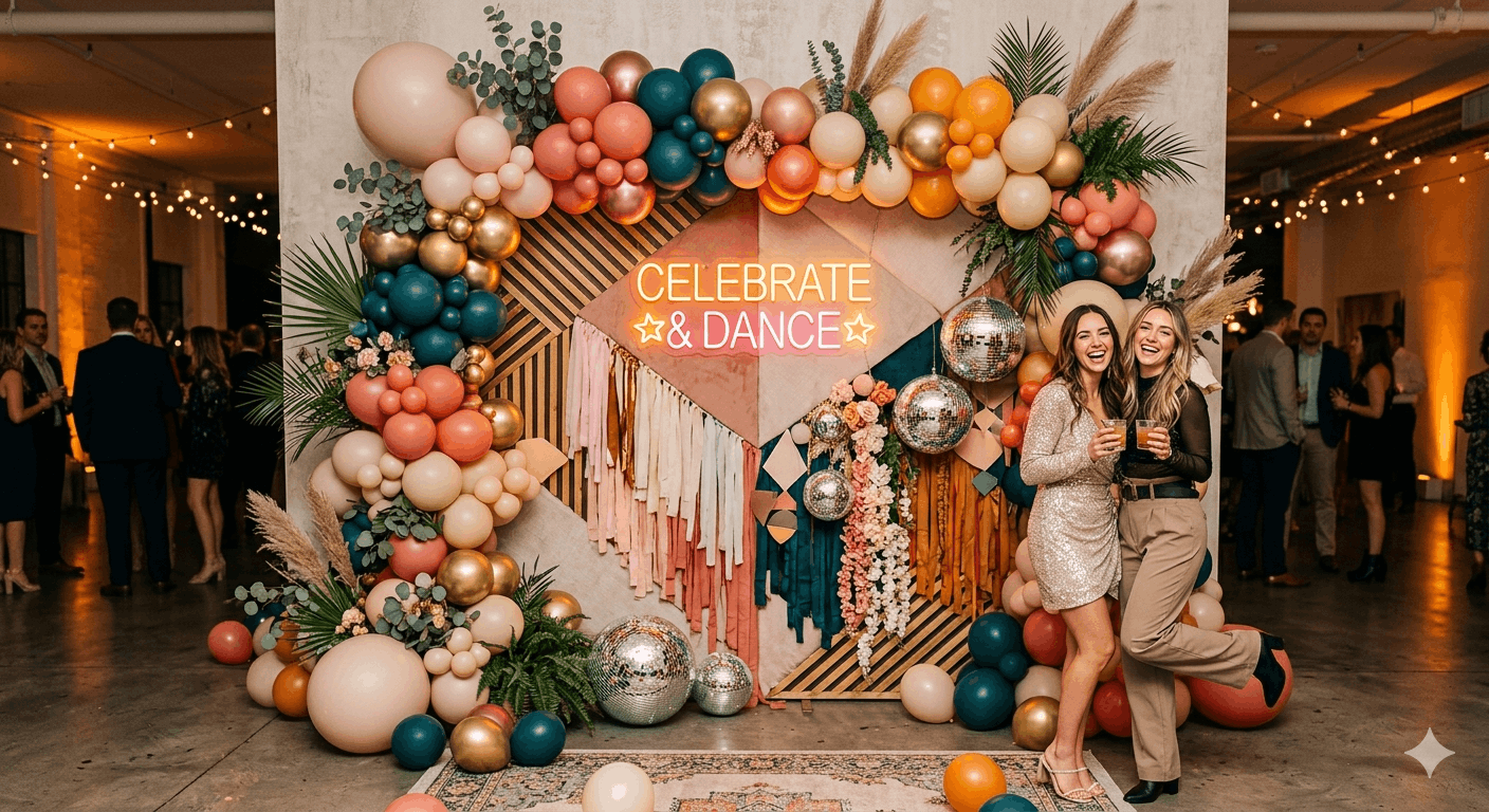 Creative Decoration Styles for Modern Party Backdrops