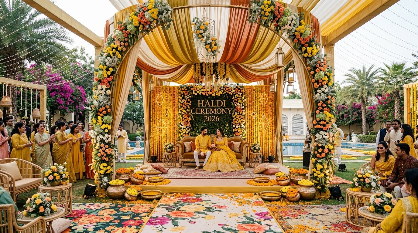 Luxury Haldi Decoration Trends for 2026