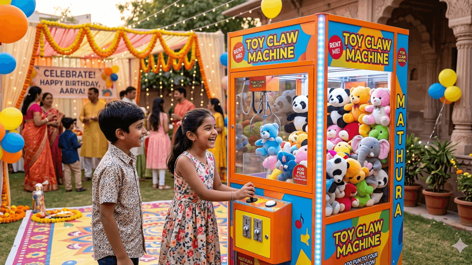 Toy Claw Machine on Rent in Mathura – Add Fun to Your Celebration