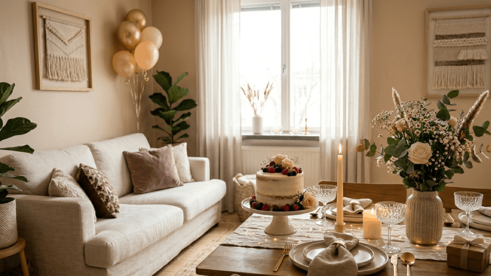 Simple & Stylish Home Setup Guide for Small Celebrations