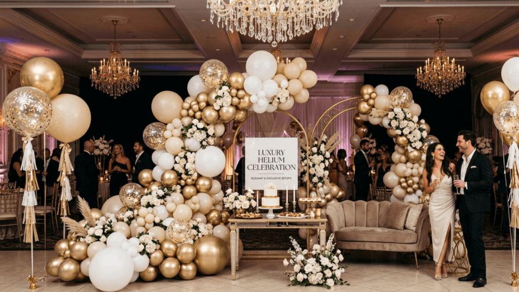Premium Helium Setup Ideas for Luxury Celebrations