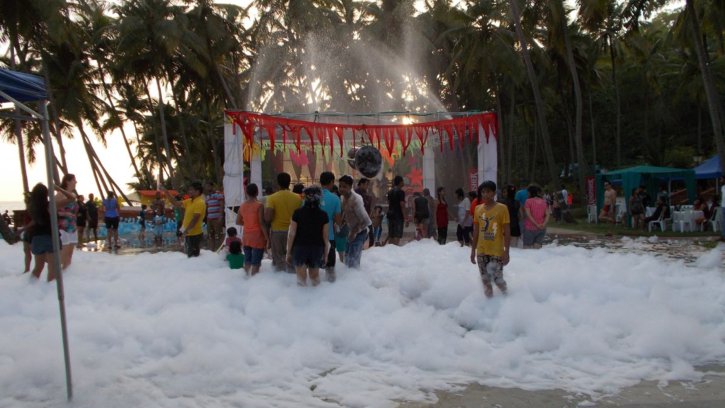 rain dance setup MG Road Delhi