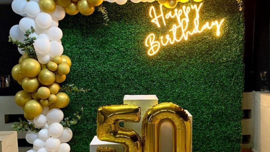50th Birthday Decorations in Moti Bagh for Grand Family Parties