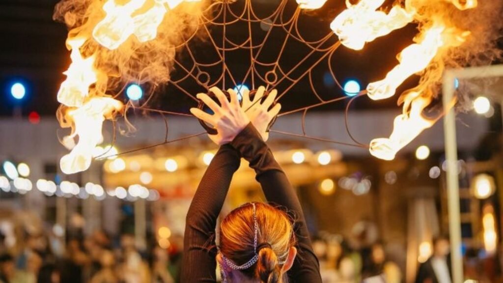 Luxury Wedding Entertainment with Fire Jugglers in South Ex Part 1