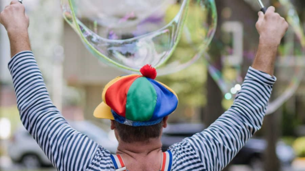 bubble magic show in Kailash colony
