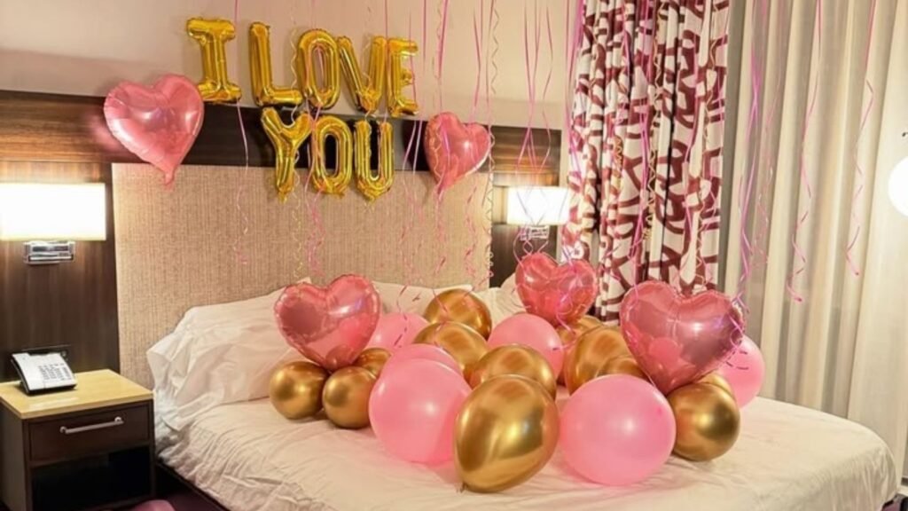 Room Decoration for Birthday Surprise for Boyfriend in Khan Market
