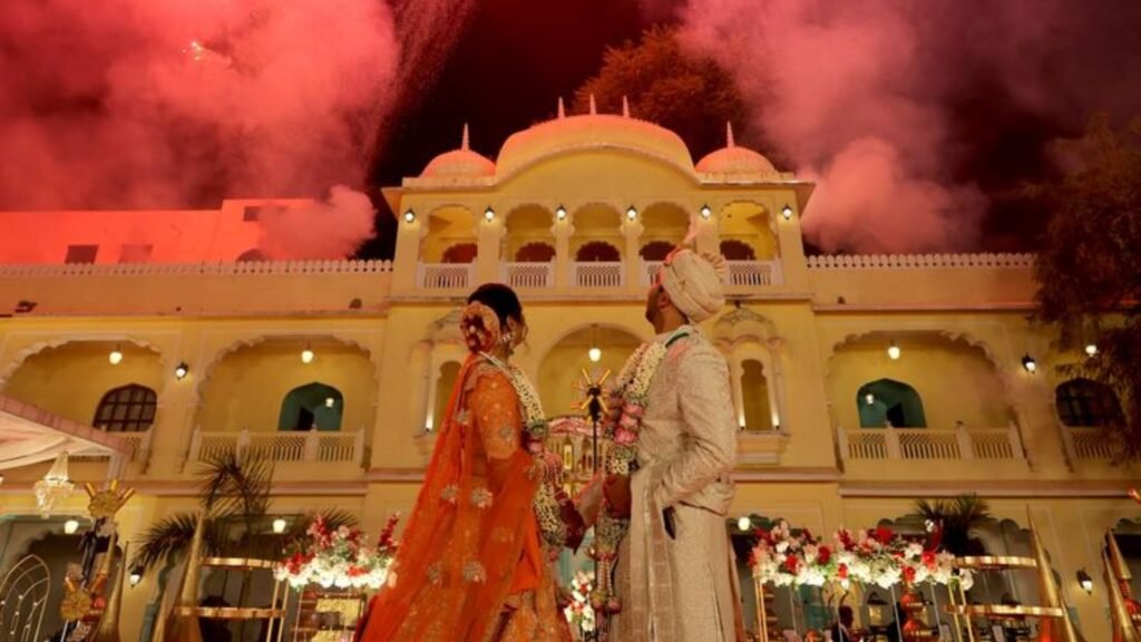 Fire Show for Parties on Man Singh Road for Memorable Wedding Nights