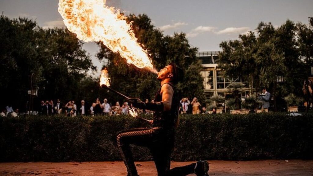 Fire Show for Parties in Niti Bagh for Exclusive Gatherings