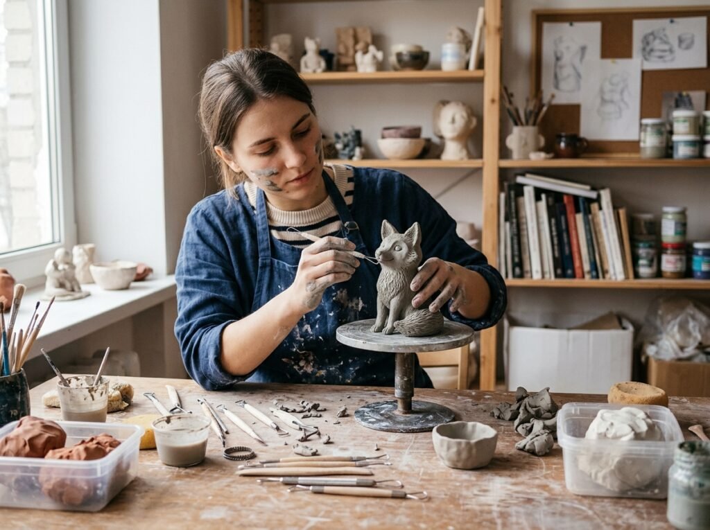 Clay Modeling Art in Agra for School and Family Events