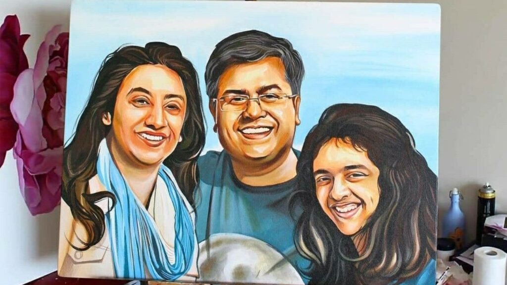 Family Portrait Painting in Rampur: Preserve Precious Family Memories