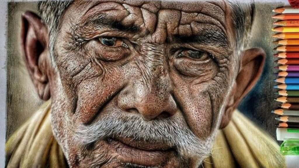 Colour Pencil Portrait in Bareilly: Realistic Sketches Made with Precision