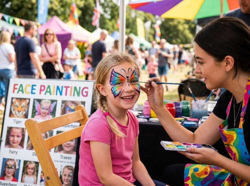 Green Face Paint in Dehradun – Creative Face Art for Events