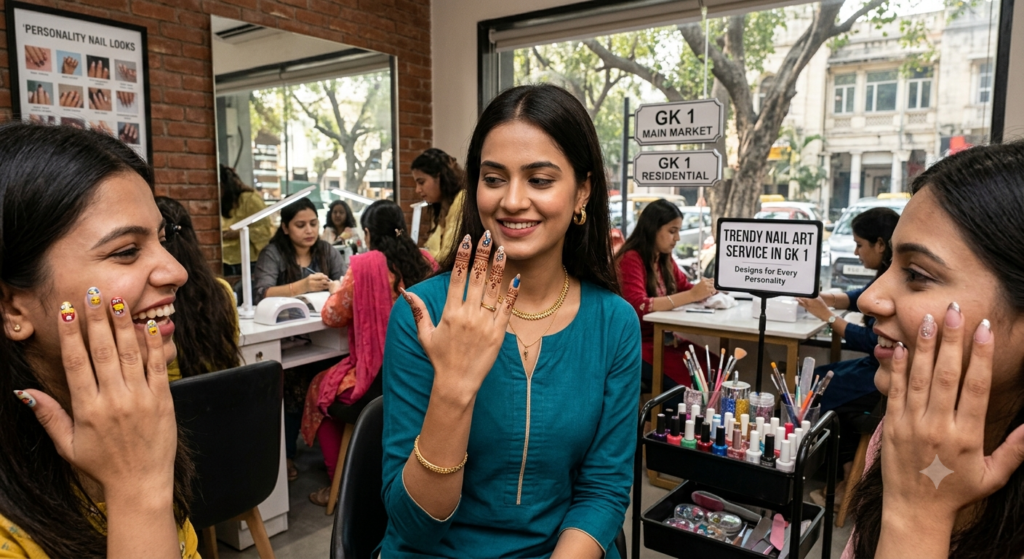 Nail Art Service in GK 1: Trendy Nail Designs for Every Personality