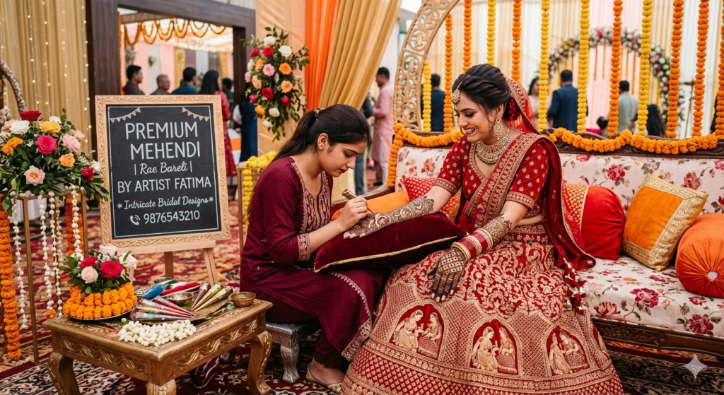 Premium Mehendi Artist for Wedding in Rae Bareli with Intricate Designs