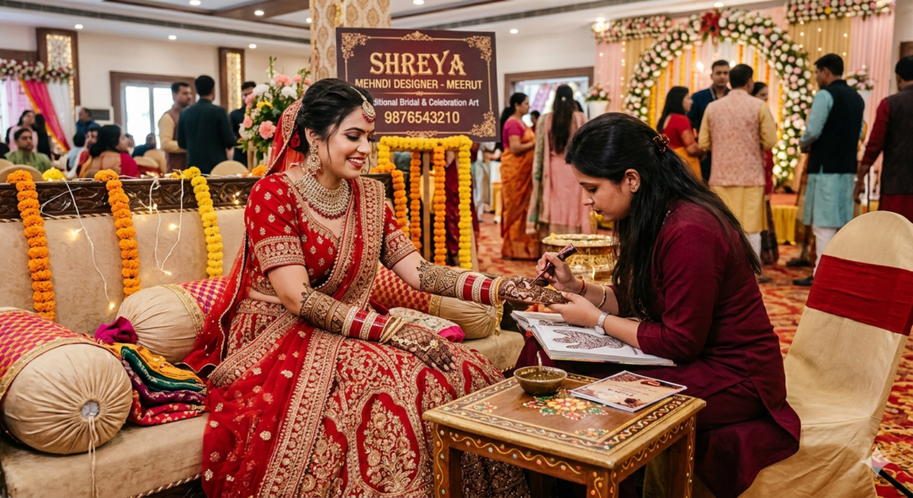 Best Mehndi Designer Near Me in Meerut for Wedding Celebrations