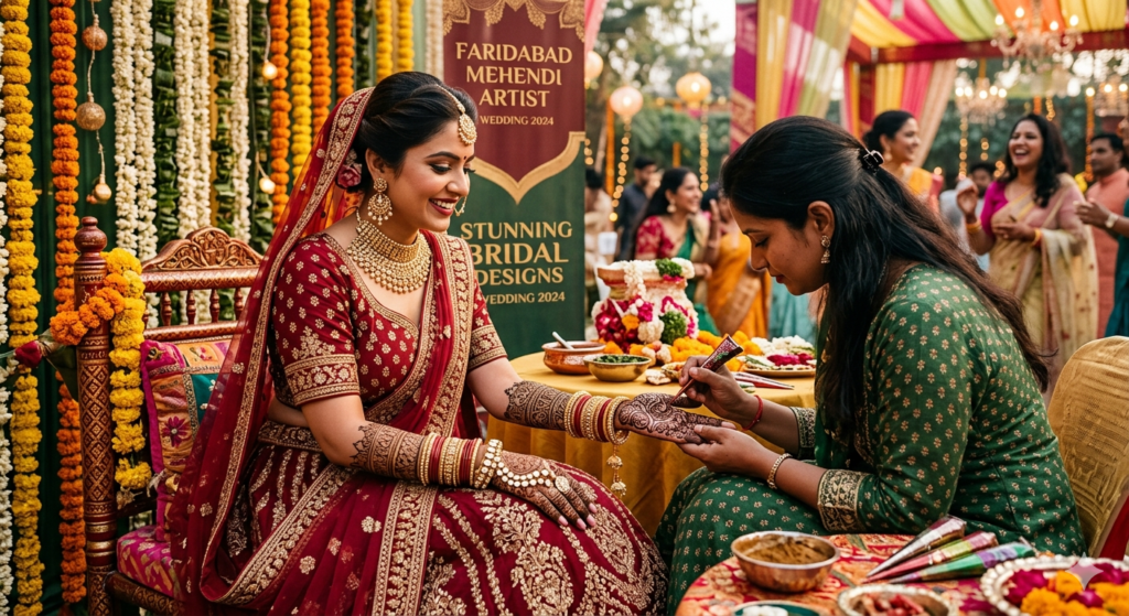 Hire Mehendi Artist for Wedding in Faridabad for Stunning Bridal Designs