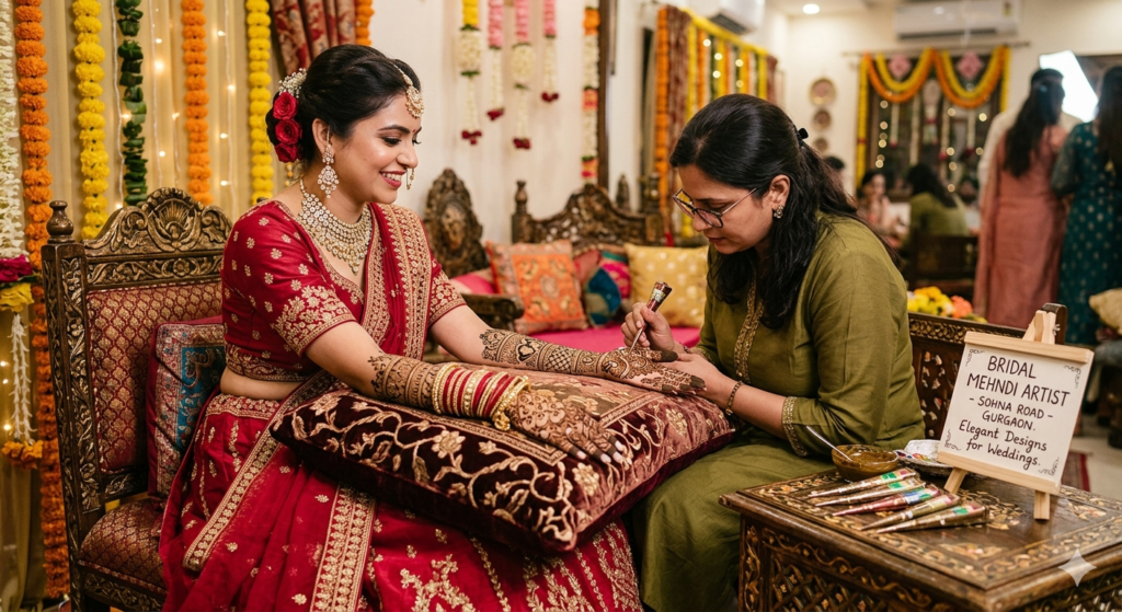 Bridal Mehndi Artist Near Me on Sohna Road for Elegant Wedding Mehndi