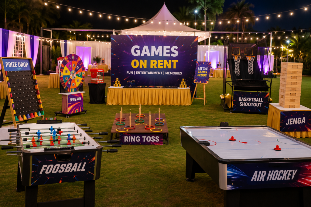 Games on Rent for creative event ideas in Delhi NCR