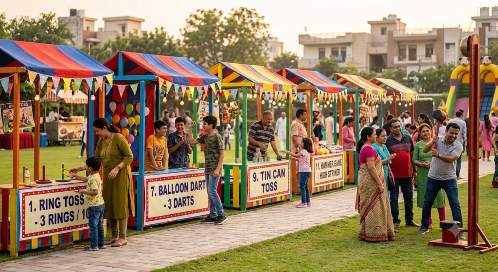 Fun Fair Game Stalls on Rent in Delhi NCR for weddings, corporate events, parties and exhibitions