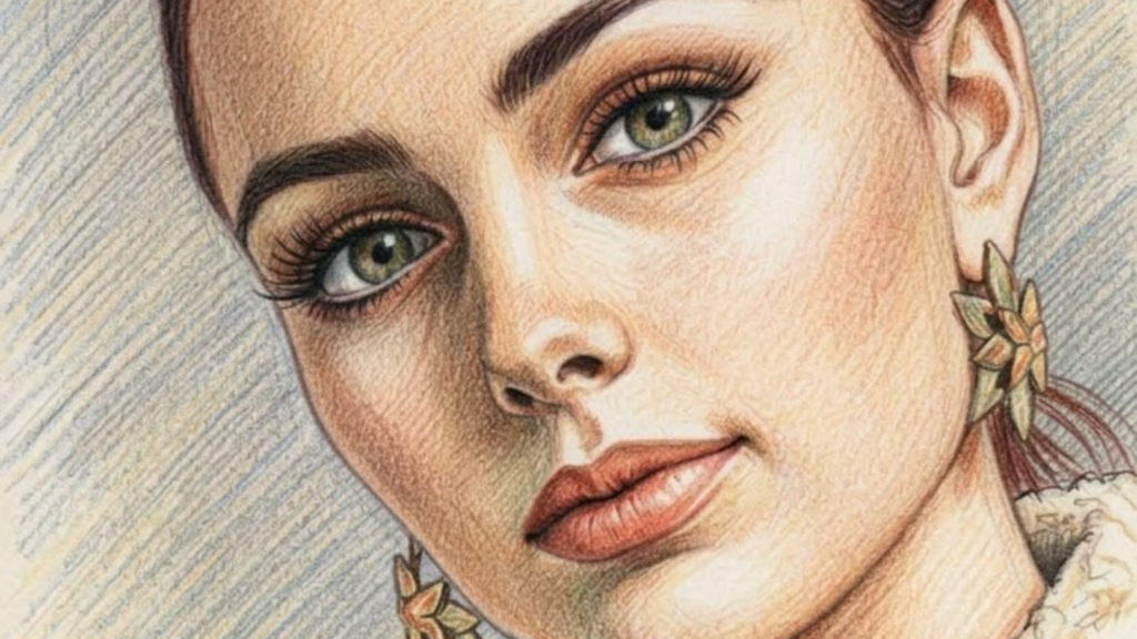 Colour Pencil Portrait in Chattarpur: Stunning Handmade Pencil Portraits