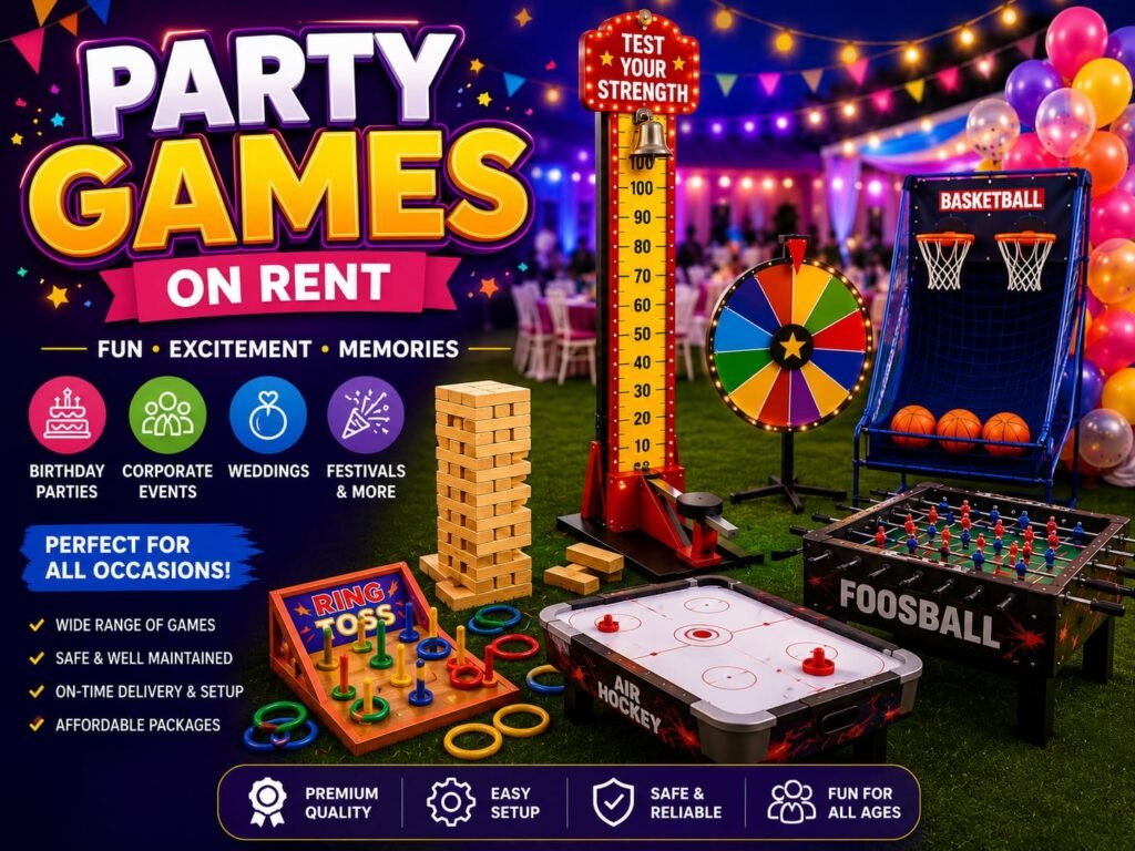 Outdoor Games on Rent for birthday and corporate events