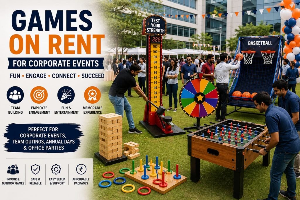 Corporate Event Games on Rent for office team building events