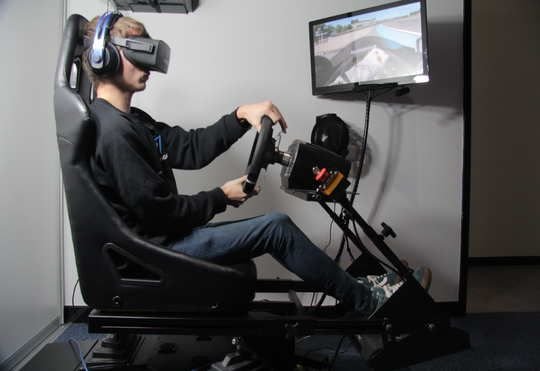 Interactive VR & Motion Racing Simulator Station on Rent in Delhi