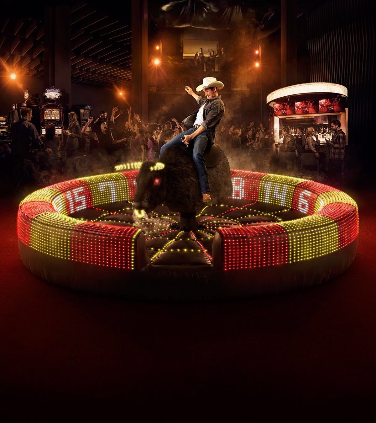 Mechanical Bull Riding Simulator on Rent in Delhi for Farmhouse & College Fests